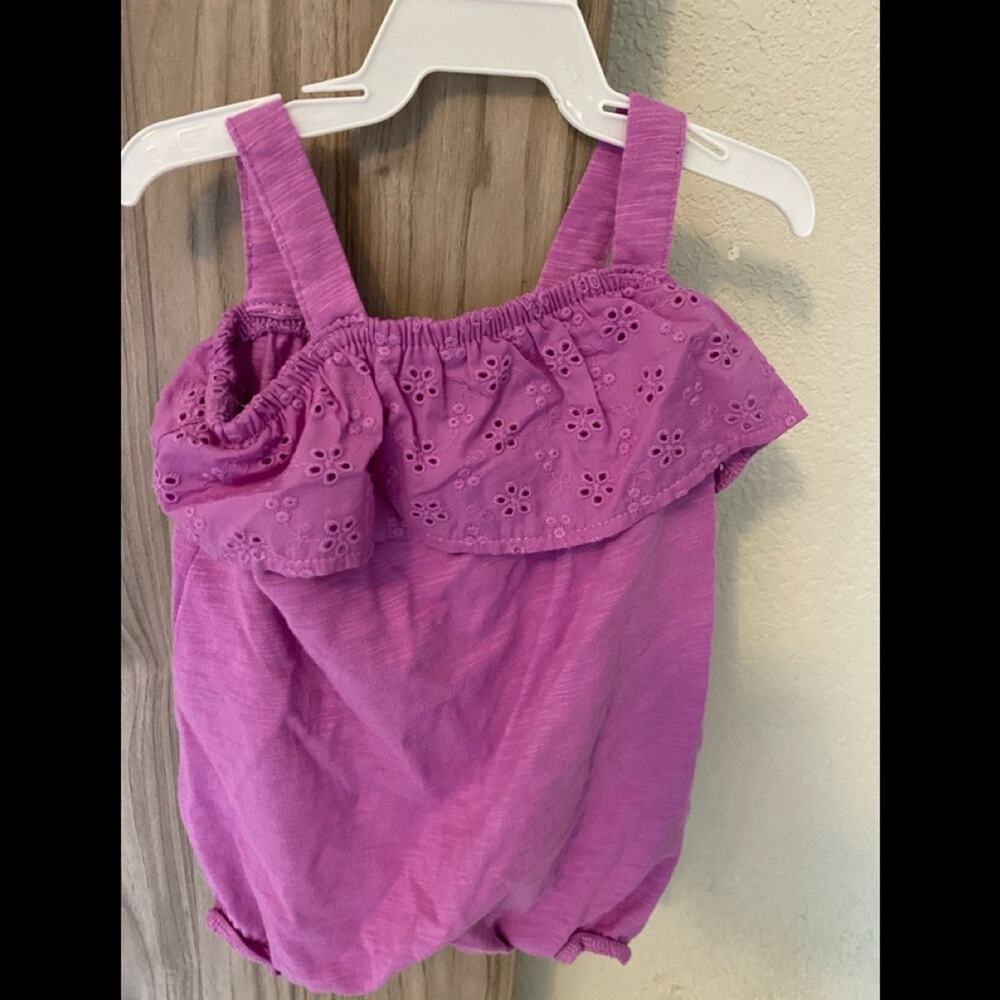 NWT carter’s purple short one piece three months